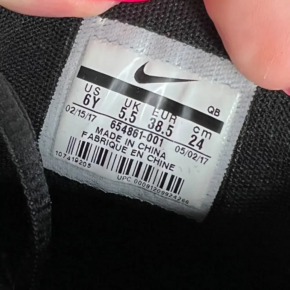 Nike Stefan Janoski Canvas GS Black Skateboarding Sneakers 654861 Youth 6Y